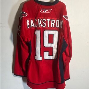 Washington Capitals Nicklas Bäckström #19 Home Jersey